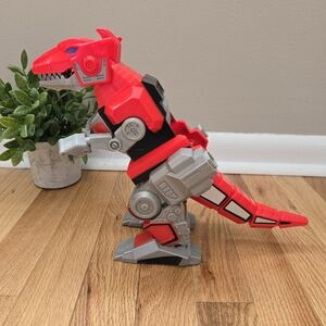 Red T-Rex Zord Dinosaur Imaginext Mattel Mighty Morphin Power Rangers 2015
